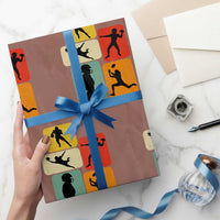 American Football Player Retro Vintage Sport Lover Wrapping Paper Roll - Wonder Print Shop