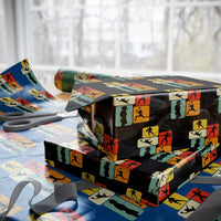 American Football Player Retro Vintage Sport Lover Wrapping Paper Roll - Wonder Print Shop