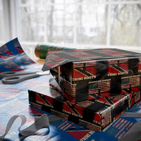 American Grown Trini Roots Wrapping Paper Roll Trinidad and Tobago USA Flag Trinidadian Proud Us - Wonder Print Shop