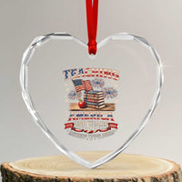 American Teacher Gift Heart Crystal Glass Ornament Inspiring Young Minds 250th Anniversary