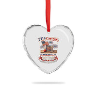 American Teacher Gift Heart Crystal Glass Ornament Inspiring Young Minds 250th Anniversary