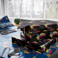 American Venezuela Support Freedom Wrapping Paper Roll Venezuelan Free - Wonder Print Shop