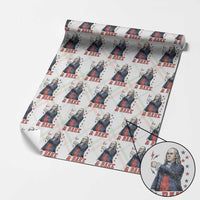 And Bake Funny Benjamin Franklin Patriotic Graphic Matching Wrapping Paper Roll Vintage Founding Father Distressed Stars and Lightning Bolts Dynamic Duo