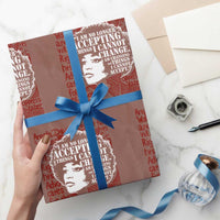 Angela Davis Inspirational Quote Wrapping Paper Roll Black History Month - Wonder Print Shop