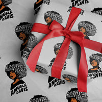 Angela Davis Inspirational Quote Wrapping Paper Roll I Am No Longer Accepting The Things I Cannot Change - Wonder Print Shop