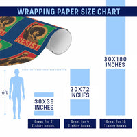 Angela Davis Wrapping Paper Roll Political Protest Resist Civil Rights Freedom - Wonder Print Shop