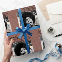 Angela Davis Wrapping Paper Roll Raise Your Voice Revolutionary Power Liberation - Wonder Print Shop