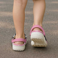 Anglesey Wales Christmas Clogs Shoes Pink Mari Lwyd Welsh Celtic Knot - Wonder Print Shop