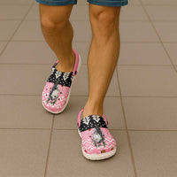 Anglesey Wales Christmas Clogs Shoes Pink Mari Lwyd Welsh Celtic Knot - Wonder Print Shop