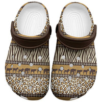 Animal Skin Mix African Pattern Clogs Shoes - Wonder Print Shop