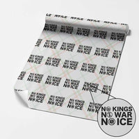 Anti Monarchy Political Wrapping Paper Roll No Kings No Wars No Ice