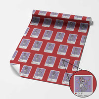 Anti Valentine Wrapping Paper Roll Funny Skeleton Selfie Meme - Wonder Print Shop