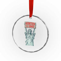 Antifa Fascism Crystal Glass Ornament Statue of Liberty Anti Fascism Patriotic TS14