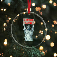 Antifa Fascism Crystal Glass Ornament Statue of Liberty Anti Fascism Patriotic TS14