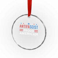 Antifascist Proud American Crystal Glass Ornament Fight Fascism Protest Human Rights TS11