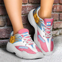 Argentina 2026 World Football Chunky Sneakers La Albiceleste Pink And Flag Color