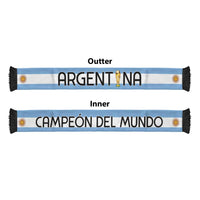 Argentina Campeon Mundial Soccer Scarf Vamos La Albiceleste