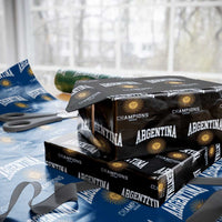 Argentina Champions 2026 Wrapping Paper Roll Argentinian Pride Vintage Sol De Mayo
