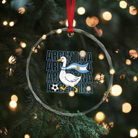 Argentina Soccer Football Crystal Glass Ornament Silly Goose Argentinian Flag Fan Supporter