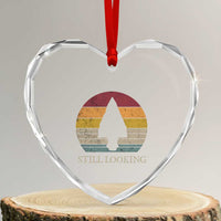 Arrowhead Hunter Native American Heart Crystal Glass Ornament Ancient Artifacts Relic Hunting Vintage Sunset