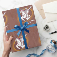 Astronaut Outer Space Wrapping Paper Roll Riding Unicorn Galaxy Astrophysics Lover