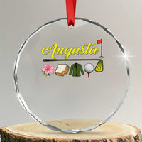 Augusta Georgia Golf Traditions Vintage Crystal Glass Ornament Pimento Cheese Southern Golfing Fan