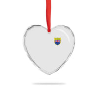 Australia Football Crest Australian Flag Pride Sporty Athletic Jersey Heart Crystal Glass Ornament