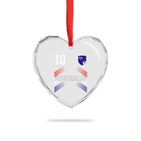 Australia Soccer Sports Graphic Number 10 Jersey Style Heart Crystal Glass Ornament Proud Australian Football Fans Game Day Pride