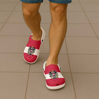 Austria Clogs Shoes Flag Color Inspiration - Wonder Print Shop