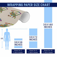 Autism Acceptance Baseball Cat Wrapping Paper Roll It Is Ok To Be Different