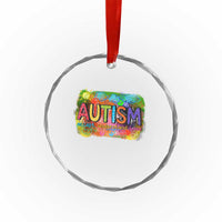 Autism Acceptance Crystal Glass Ornament Accept Understand Love Autistic Support TS02
