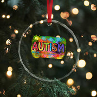 Autism Acceptance Crystal Glass Ornament Accept Understand Love Autistic Support - Wonder Print Shop