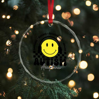 Autism Acceptance Crystal Glass Ornament Advocate Educate Accomodate Include Special Education TS02