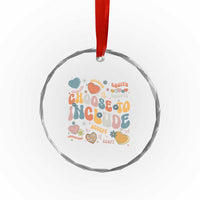 Autism Acceptance Crystal Glass Ornament Choose To Include Inclusion Matters TS02