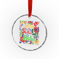Autism Acceptance Crystal Glass Ornament I Believe In A Spectrum Of Possibilities Retro Boho - Wonder Print Shop