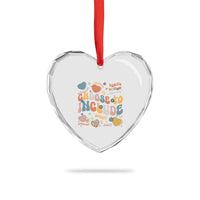 Autism Acceptance Heart Crystal Glass Ornament Choose To Include Inclusion Matters - Wonder Print Shop