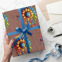 Autism Acceptance Sunflower Puzzle Wrapping Paper Roll Accept Understand Love ASD