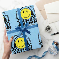 Autism Acceptance Wrapping Paper Roll Advocate Educate Accomodate Include Special Education - Wonder Print Shop
