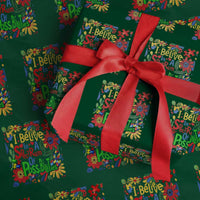Autism Acceptance Wrapping Paper Roll I Believe In A Spectrum Of Possibilities Retro Boho - Wonder Print Shop