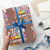 Autism Acceptance Wrapping Paper Roll The Autism Spectrum Is Not Linear - Wonder Print Shop