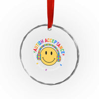 Autism Awareness Acceptance Crystal Glass Ornament Special Education Teacher Kids TS02