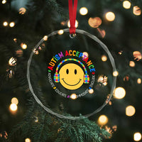 Autism Awareness Acceptance Crystal Glass Ornament Special Education Teacher Kids TS02