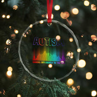 Autism Awareness Crystal Glass Ornament Autism Dancing Differently To The Beat