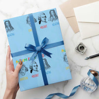 Autism Didn't Stop Einstein Mozart Newton Wrapping Paper Roll Autism Awareness
