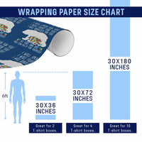 Autism Mama Bear Wrapping Paper Roll I Will Speak Fight Advocate For You - Wonder Print Shop