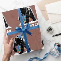 Autism Papa Bear Wrapping Paper Roll Support Autistic Matching Family Dad - Wonder Print Shop