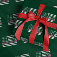 Awesome Like My Daughter Wrapping Paper Roll Girl Dad Father's Day American Flag - Wonder Print Shop