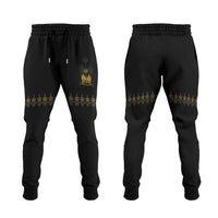 Ayiti 222nd Independence Day Anniversary Jogger Pants Haiti Gold VeVe Pattern - Wonder Print Shop