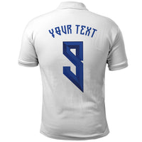 Custom Norway Football 2026 Combo Polo Shirt and Men's Shorts Nordic Knot Pattern White Color LT03