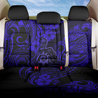 Hawaii Shaka Sign Back Car Seat Cover With Polynesian Hibiscus Navy Blue Unique - Wonder Print Shop